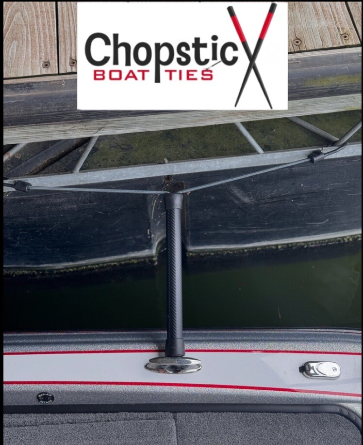 Chopsticx Boat Ties. Boat Docking, Dock Stick, Dock Rod, Fishing Boat.