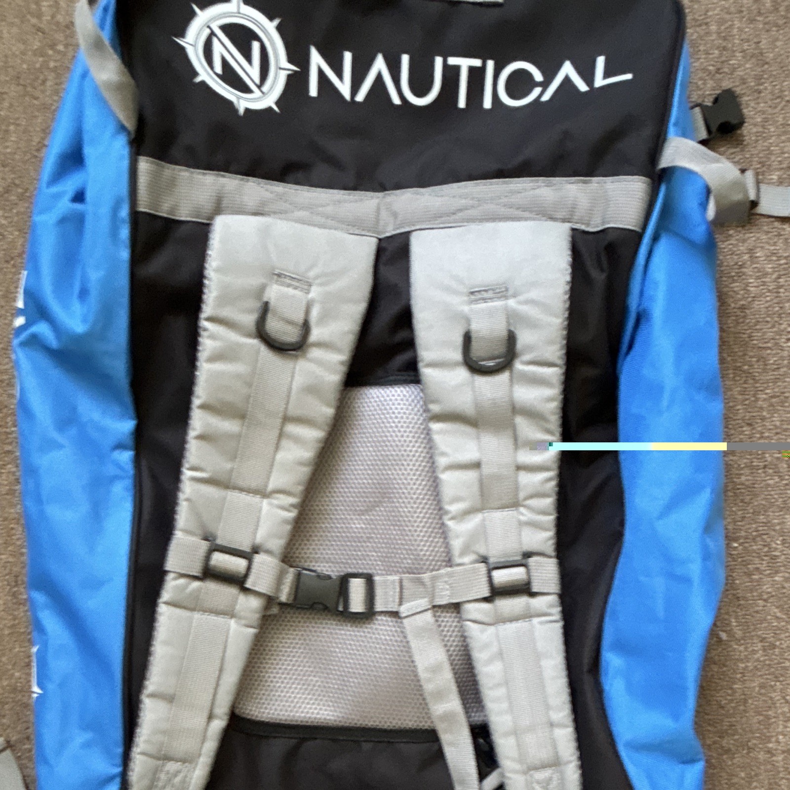 Nautical iROCKER SUP Board Travel & Storage Backpack Carry Bag Blue Gray Black