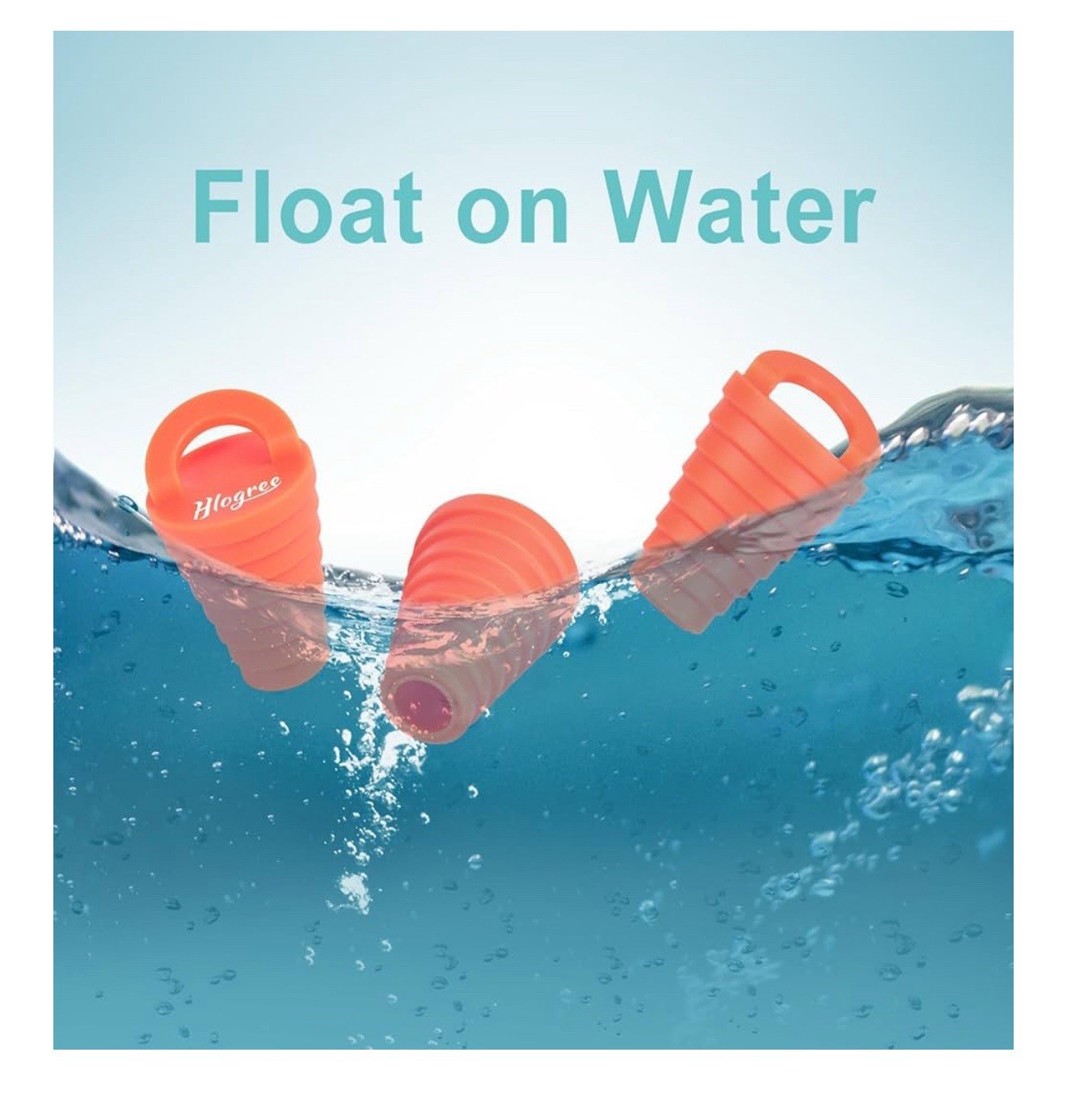 Hlogree 14 PCS Kayak Orange Silicone Scupper Plug Fits 0.82″ to 1.51″‘ Holes