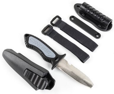 Cressi Grip Blunt Knife (Silver,6.8 Inch)