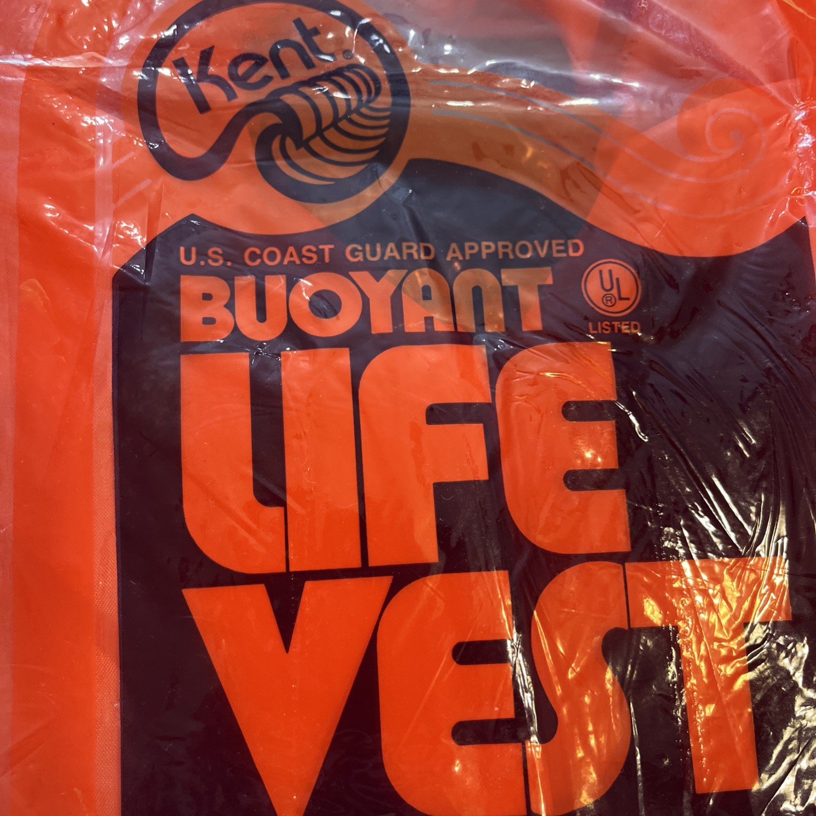 Adult’s Kent Buoyant Life Vest Over 90 lbs Neon Orange TYPE 2-P.F.D USA (4)