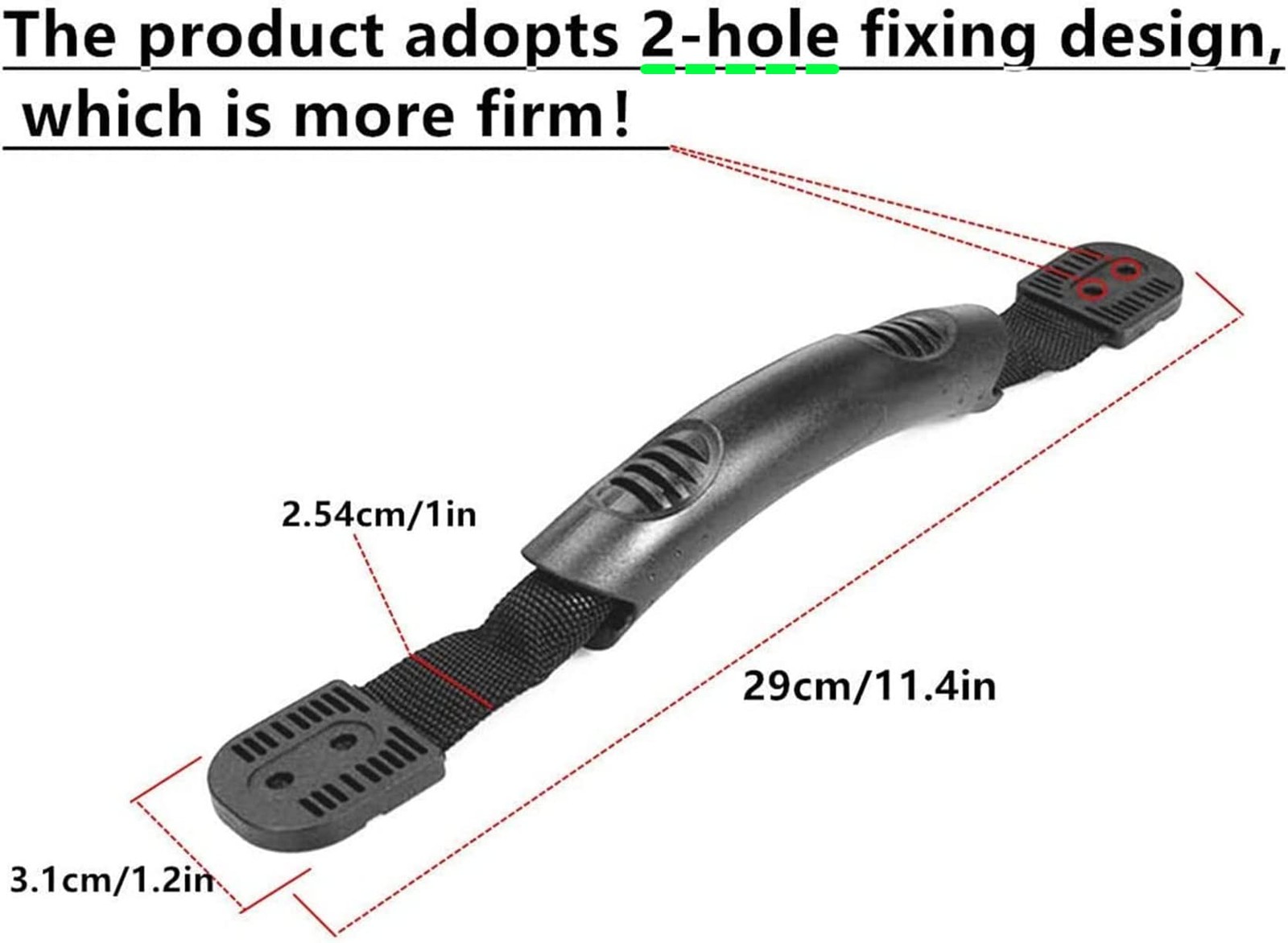 Kayak Replacement Handles Kit Double Hole 4 Pack Kayak Pull Handle and 8 Pcs …