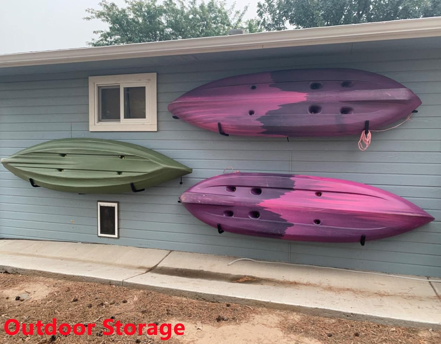 Kayak Storage Racks, Heavy Duty Garage Storage SUP Hooks, Wall Mount Surfboards