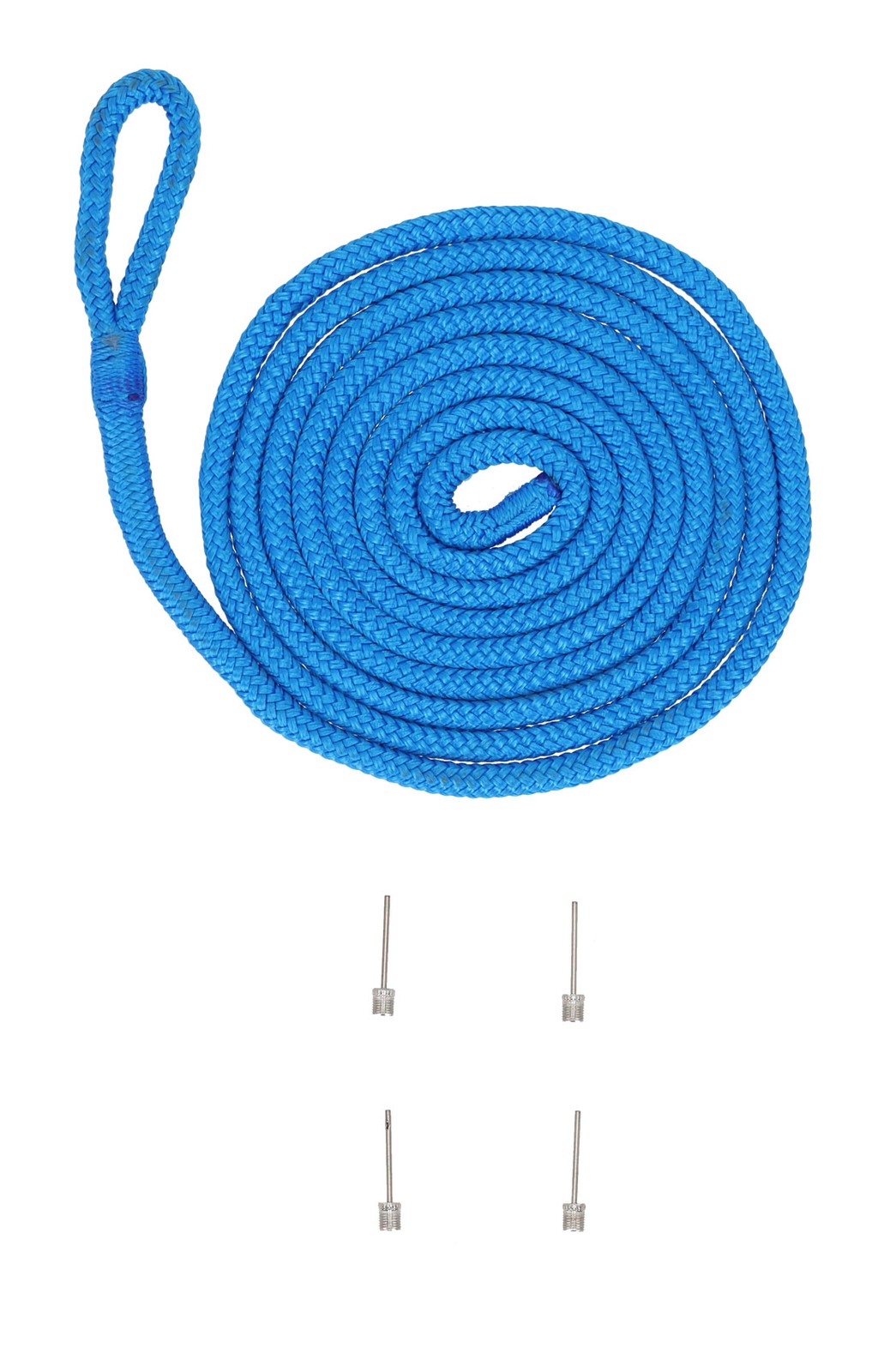 (2) Rockville FEN165-BLUE 6.5″x23″ Boat Fenders + 10 Foot Line Marine Bumpers