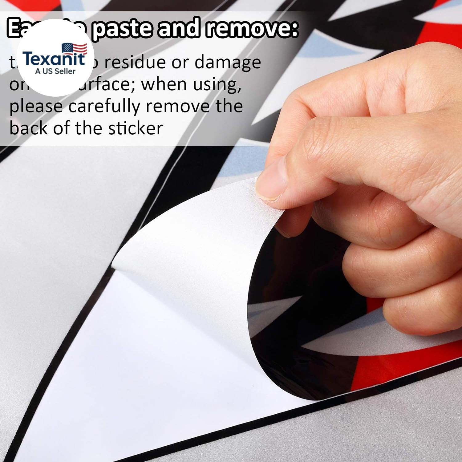 4 Pcs Shark Teeth Mouth Kayak Stickers Decals Waterproof Flying Tiger Decal Warh