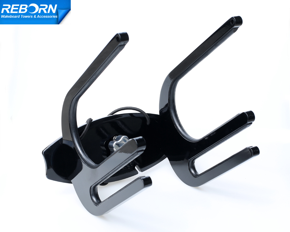 Reborn Pro UV Resist Black Coated QR Kneeboard/Wakeboard Tower Rack 5Yrs Wrty