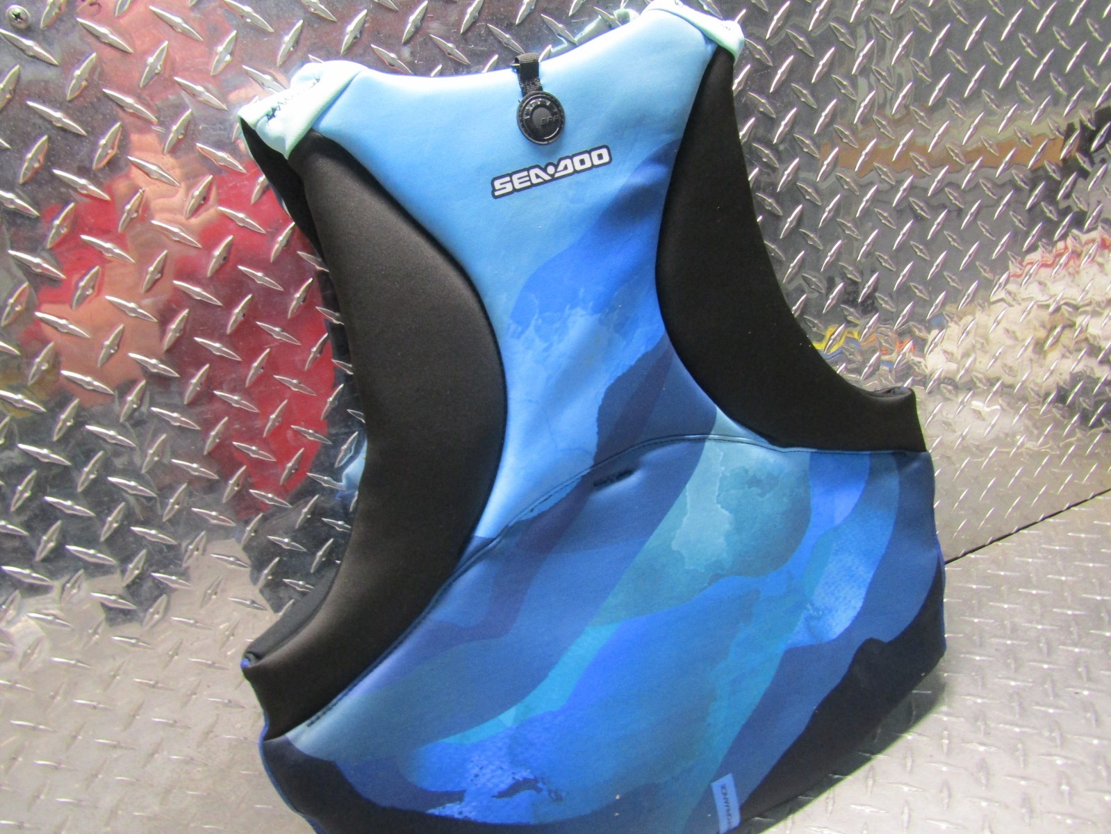 SEA-DOO AIRFLOW SUNSET PWC UNISEX MEN-XL / WOMEN-2XL LIFE JACKET PFD BLUE