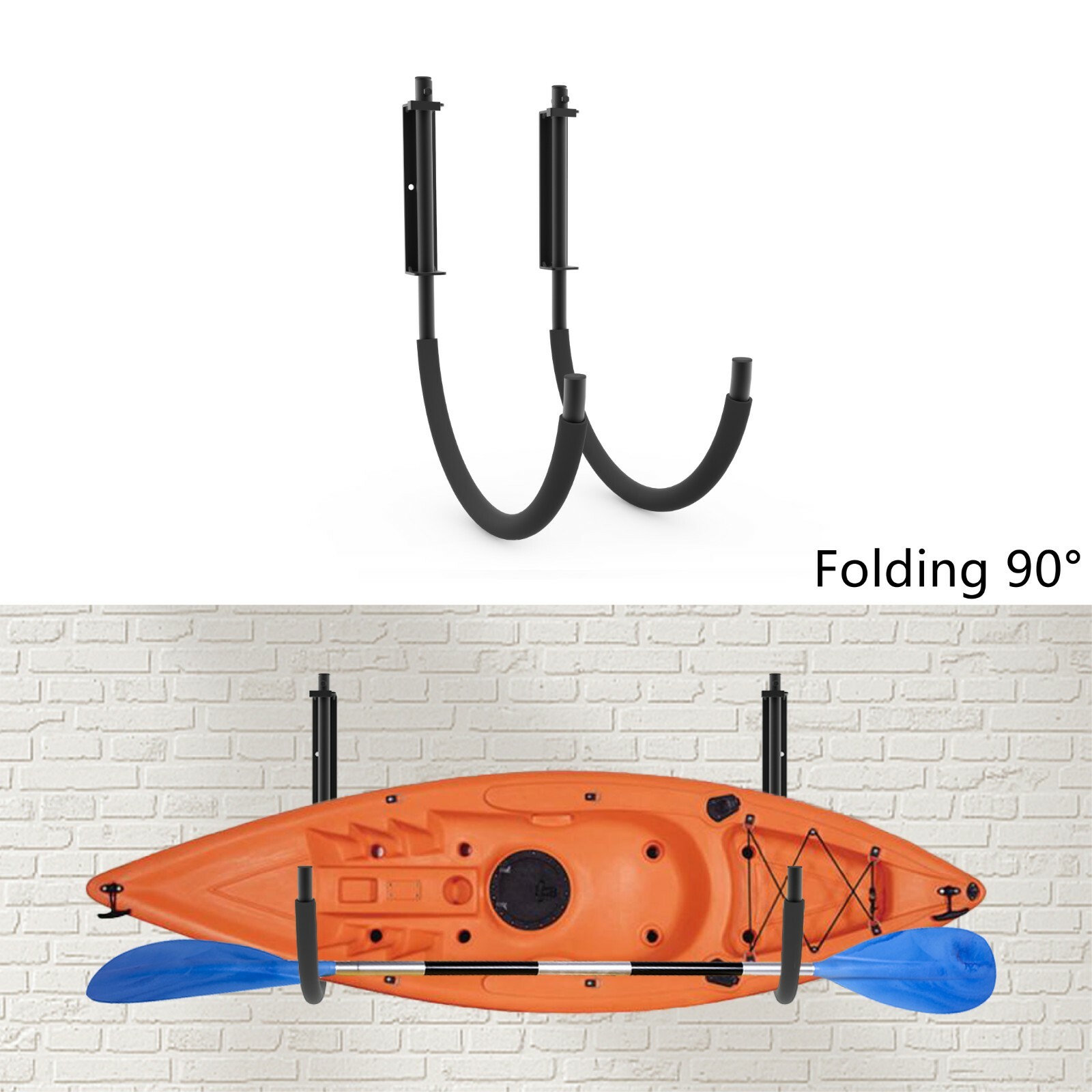 Storage Kayak Wall Mount Rack Holder Paddleboard Surfboard Wakeboard Snowboard