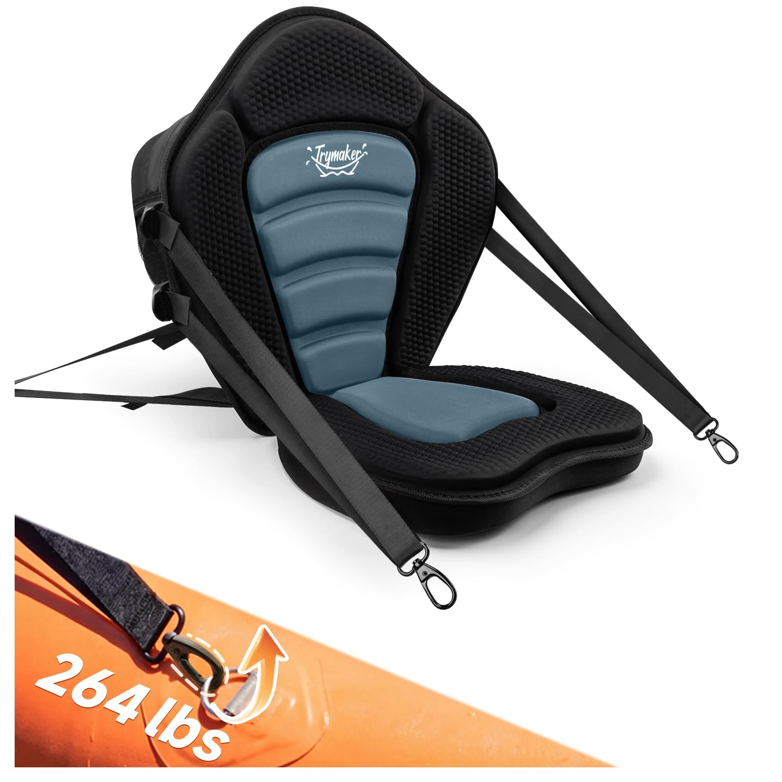 Trymaker Kayak Seats Gray 1 Pack