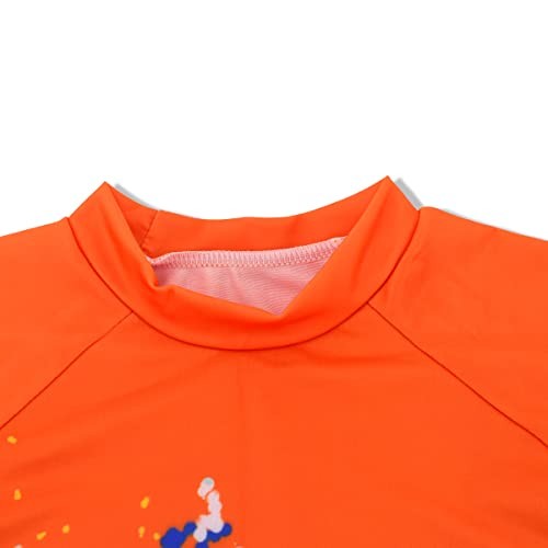 Boys UPF 50+ Long Sleeve Rash Guard and Swim Trunks Outfit Set 4-5T Shark a