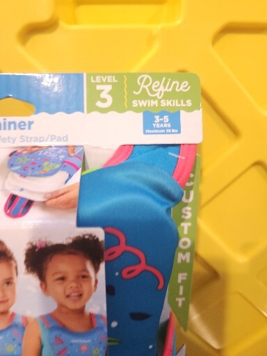 Swim School Progressive Swim Trainer Level 3-Lobster Theme = Ages 3-5 Max 38 lbs