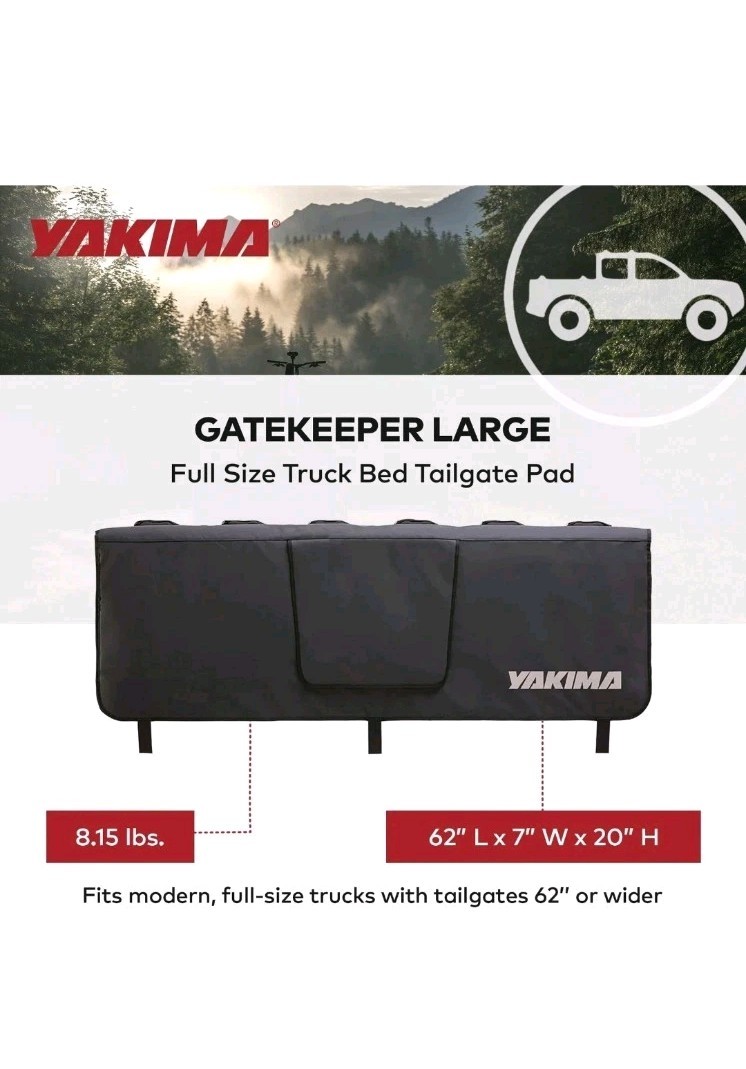 Yakima Gatekeeper Truck Tailgate Bike Pad, Black Large