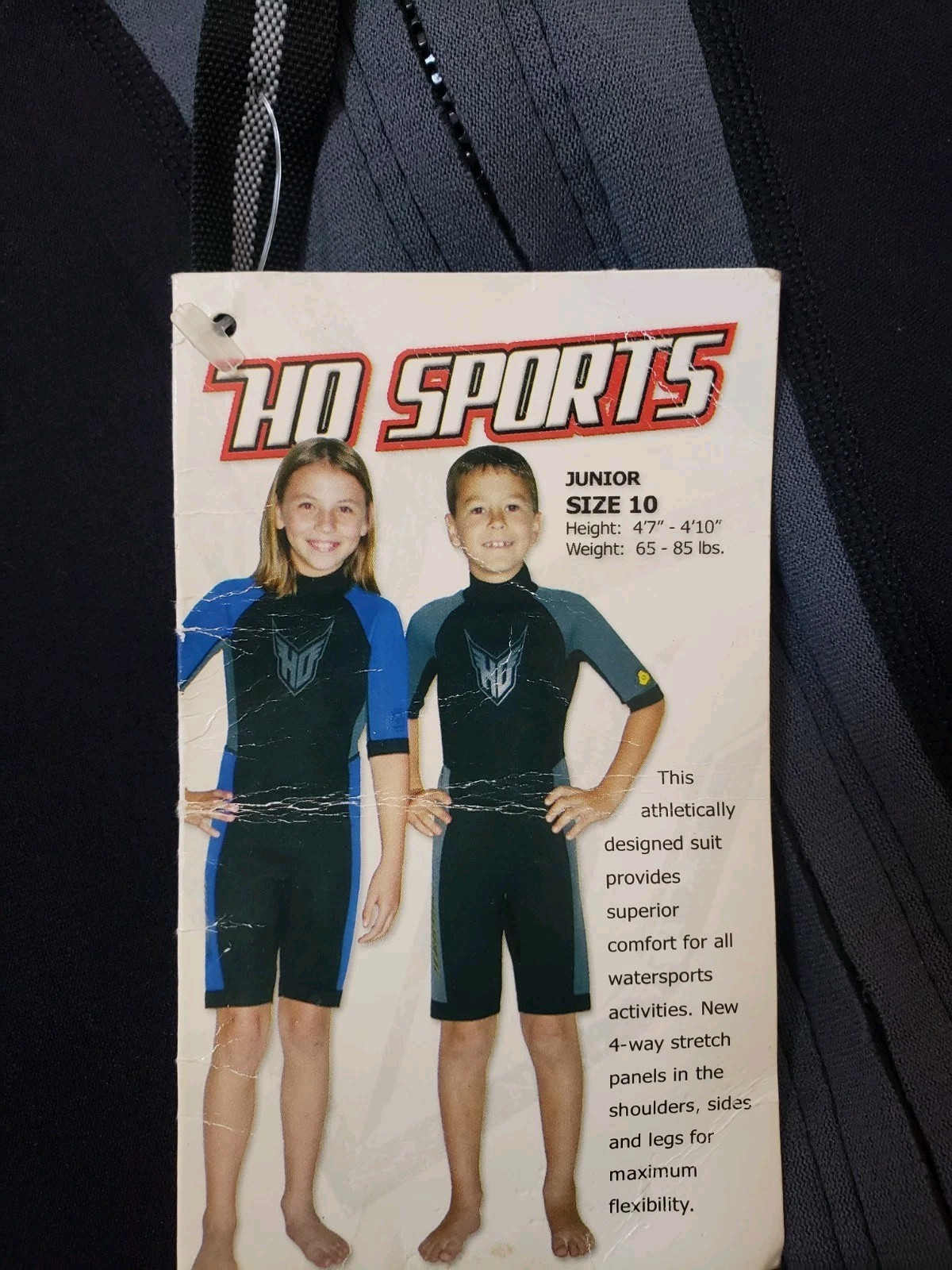 HO Sports Aqua Seal Unisex KIDS Boys / Girls Shorty Wetsuit Junior Size 10 NWT