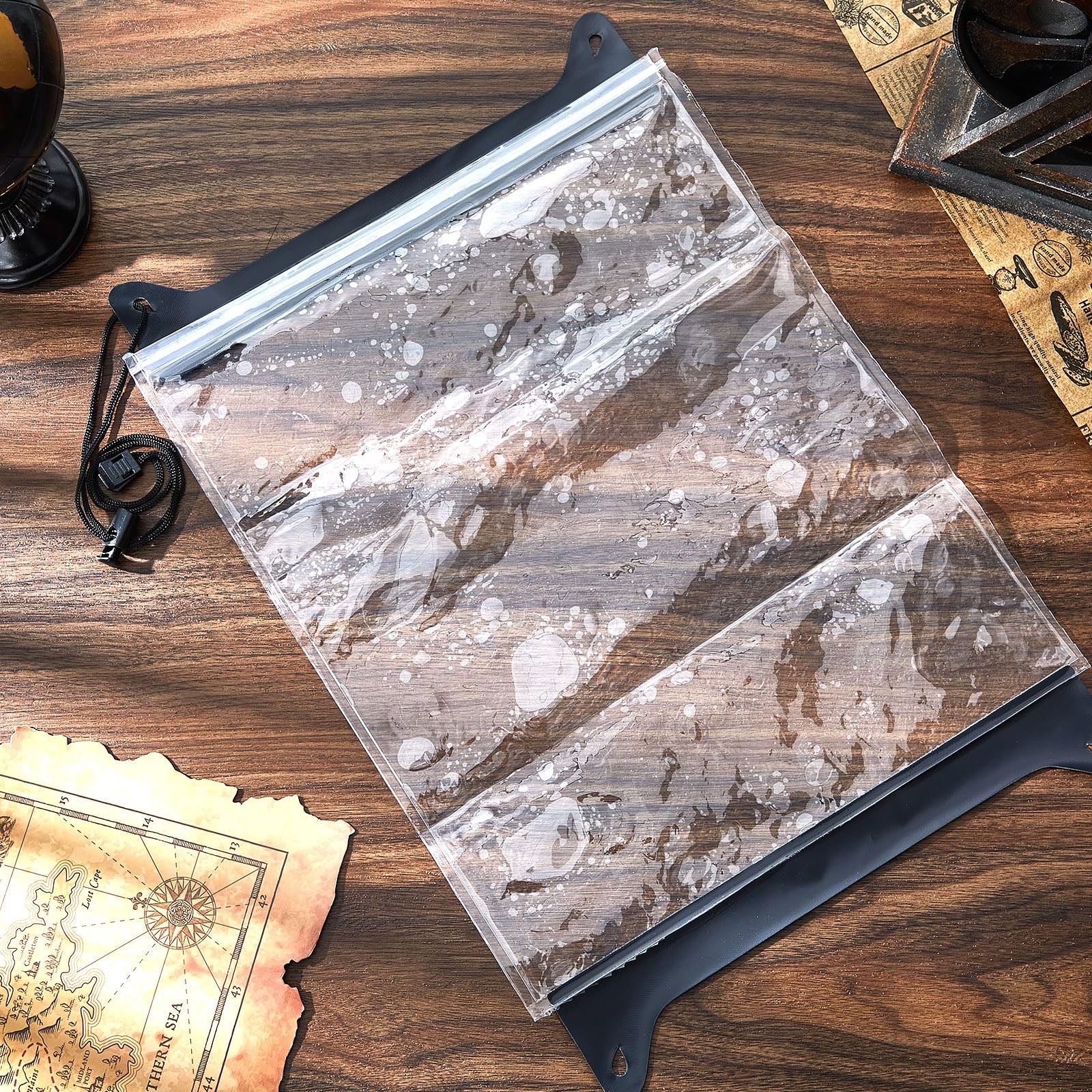 Waterproof Map Case TPU Guide Map Case Holder with Clear Window 13 x 11 Inch …