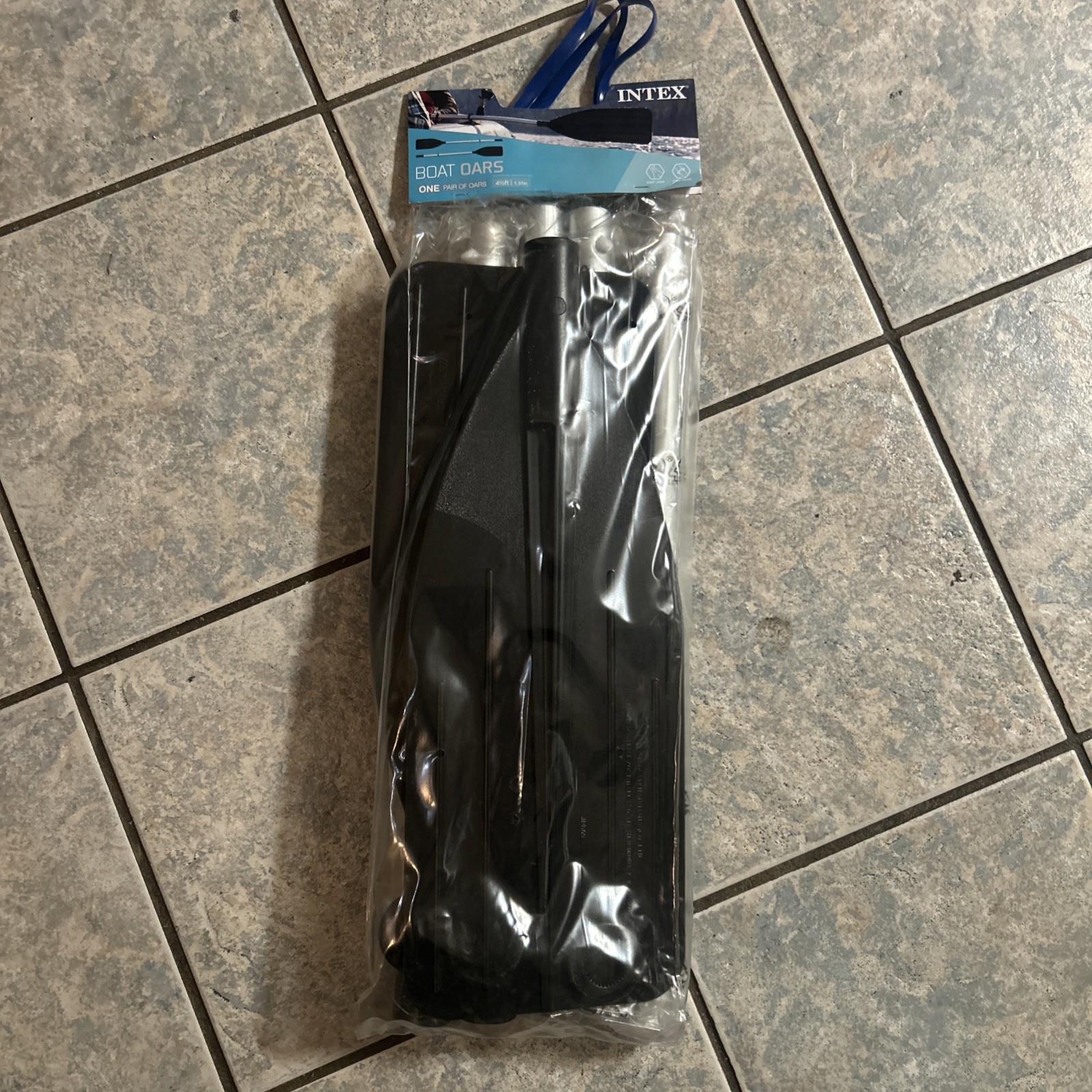 Kayak Paddle Set 2 Piece Aluminum Shaft Kayak Oars Black Adjustable