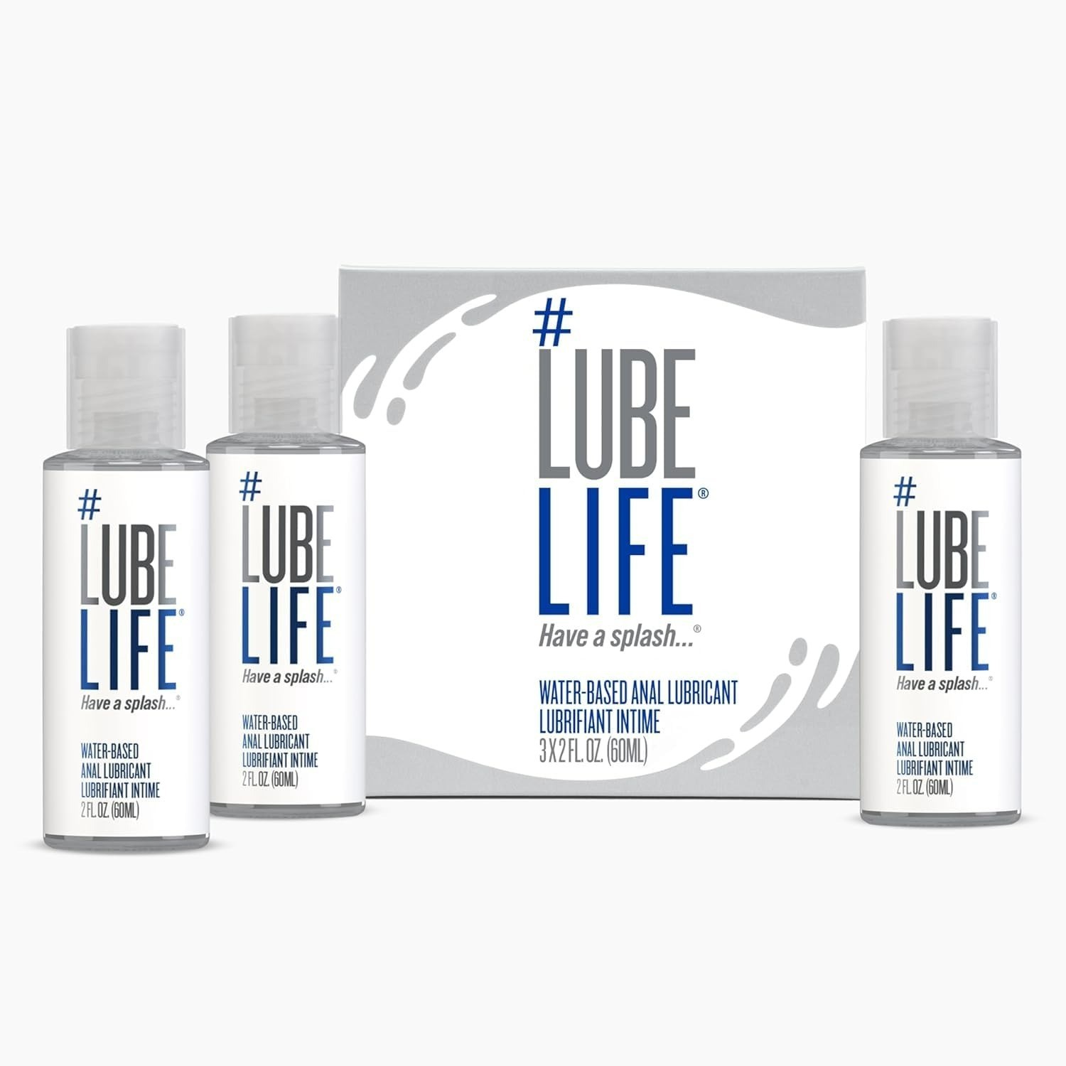 Lube Life 3X Anal Lube – Extra Thick Water Based Personal Lubricant 8 Fl Oz