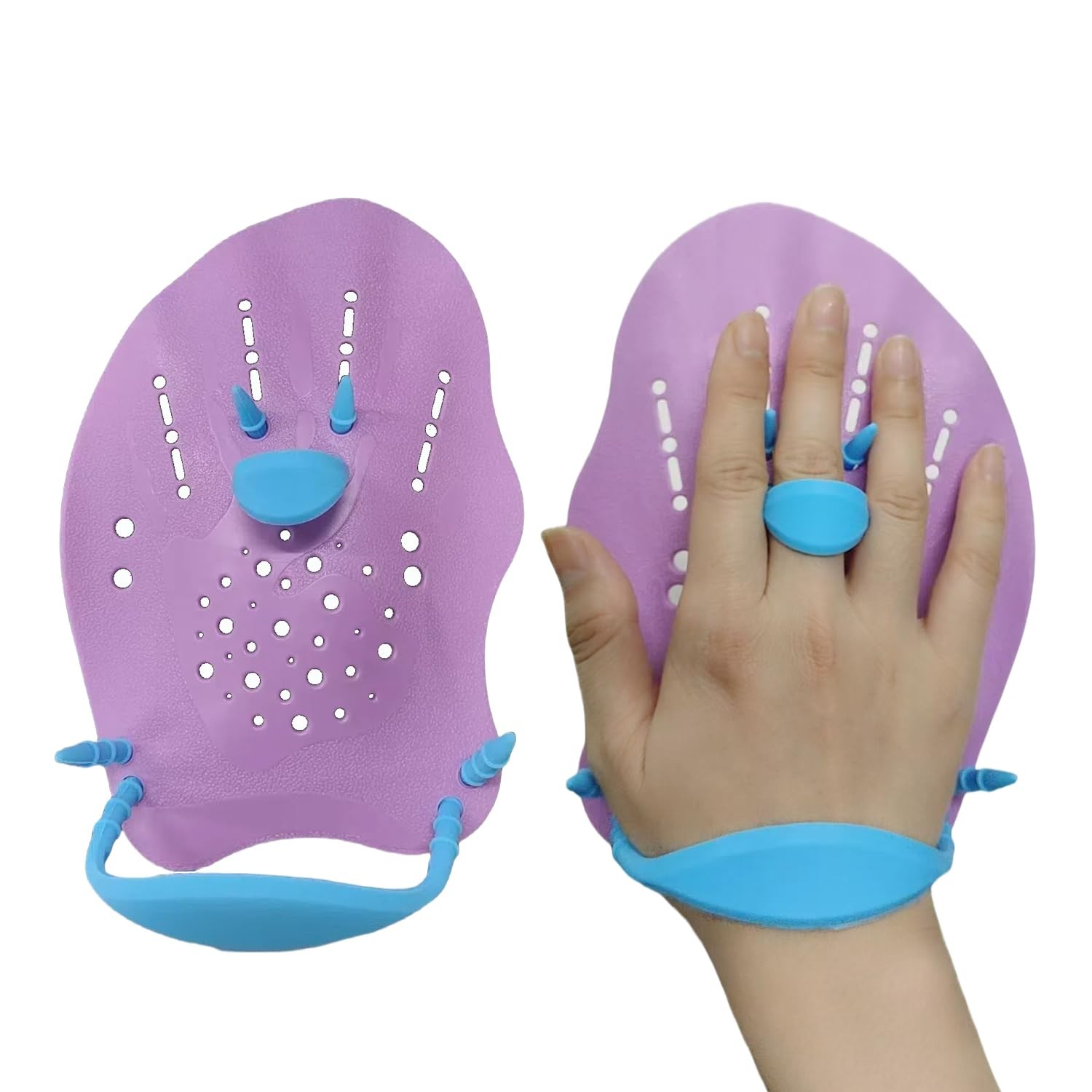 Swim Paddles for Training, Adjustable Straps for Speed, Form & Strength