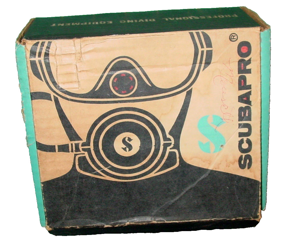VINTAGE SCUBAPRO BOX CHROME TEMPERED GLASS MARIN DIVING MASK SWIMMING PARTS LOT