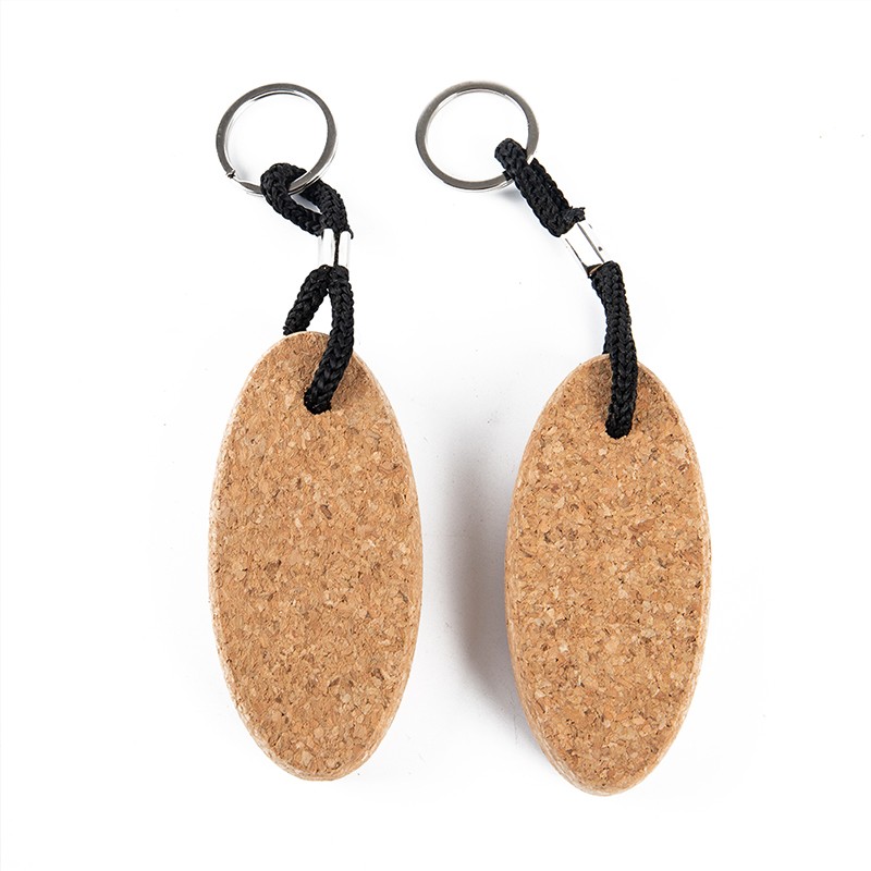 1Pc Cork Ball Keychain Floating Buoy Holder for Water Sports Beach Rowing B.82