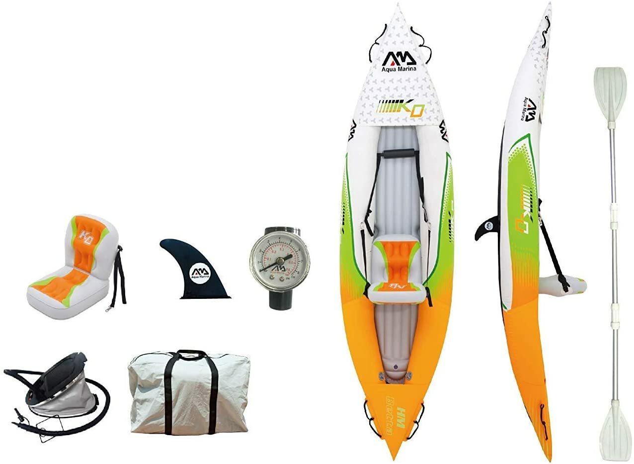 Aqua Marina HM-312 1 Person Inflatable PVC Kayak, BRAND NEW SEALED!!