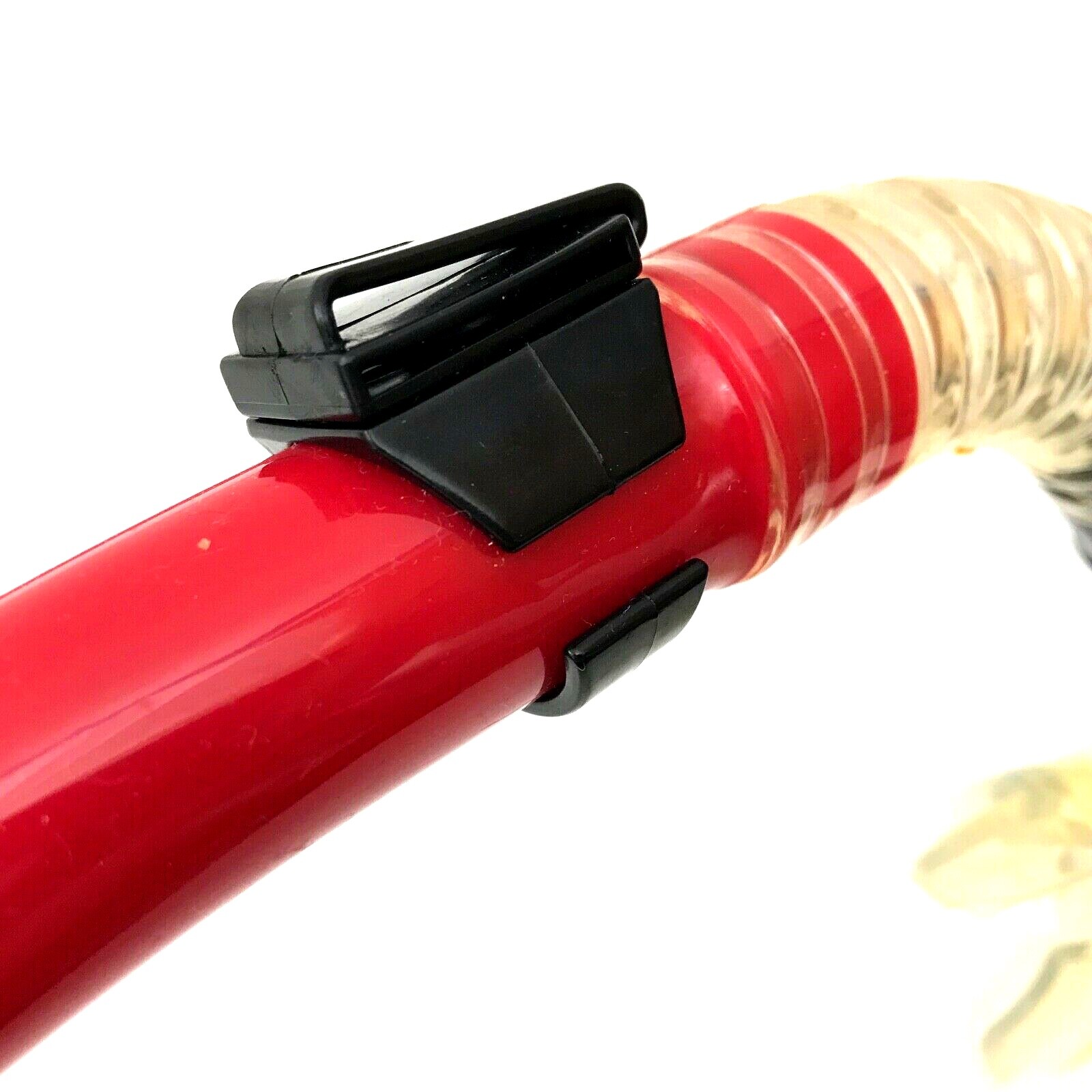BODY GLOVE Adult Snorkel with Whistle Red Rubber Plastic
