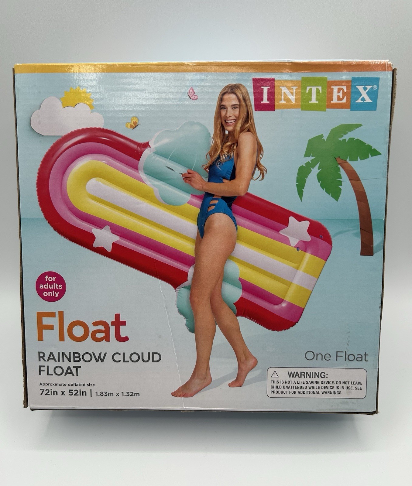 Rainbow Cloud Float For The Pool 72in – 52 In For Adults