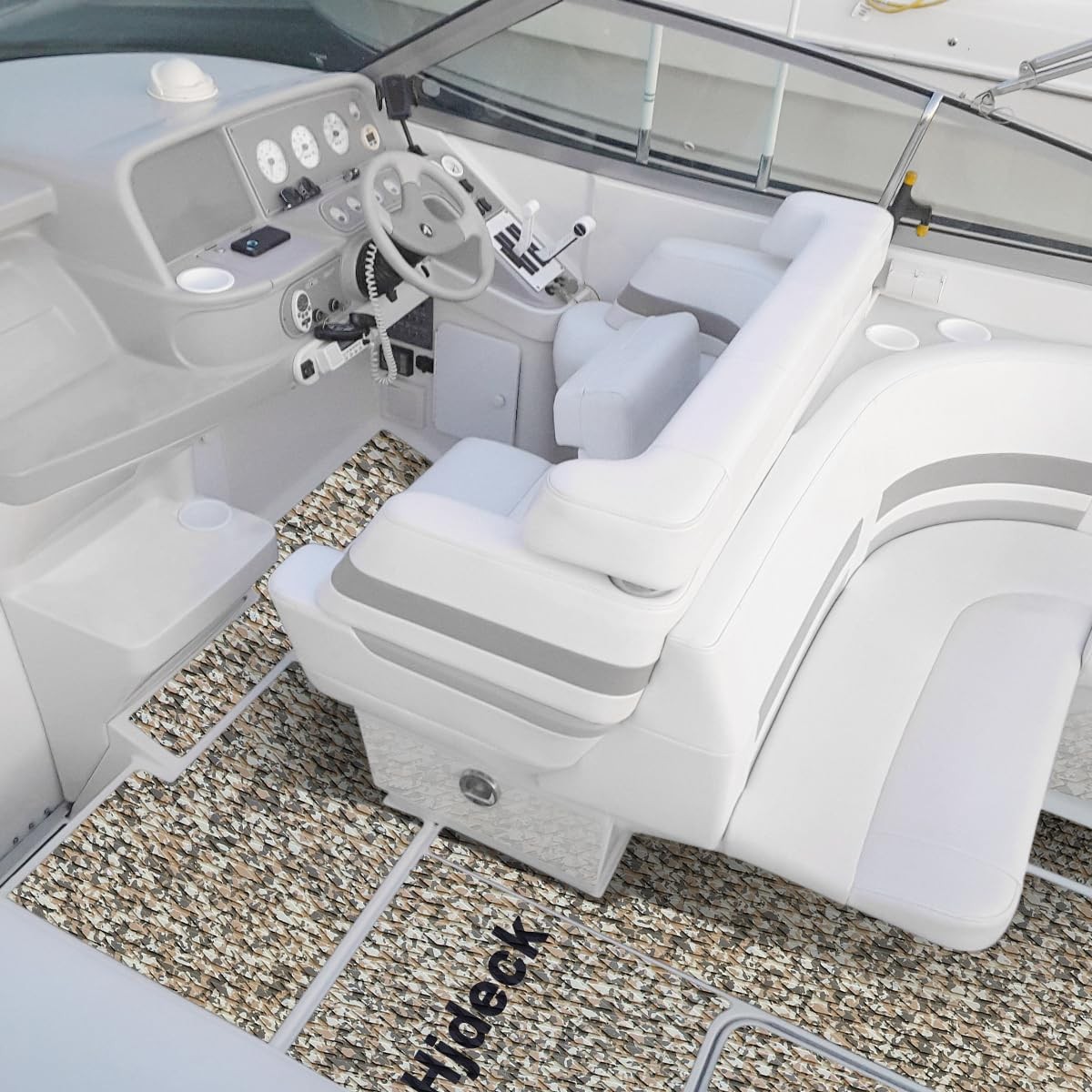Hjdeck Boat Flooring Camo EVA Foam 94.5″Lx16.1″W – 10.5sqft, Desert