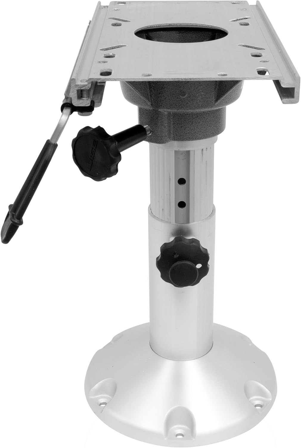 Wise 8WP21-374 Boat Seat Pedestal, Adjustable Height, Aluminum
