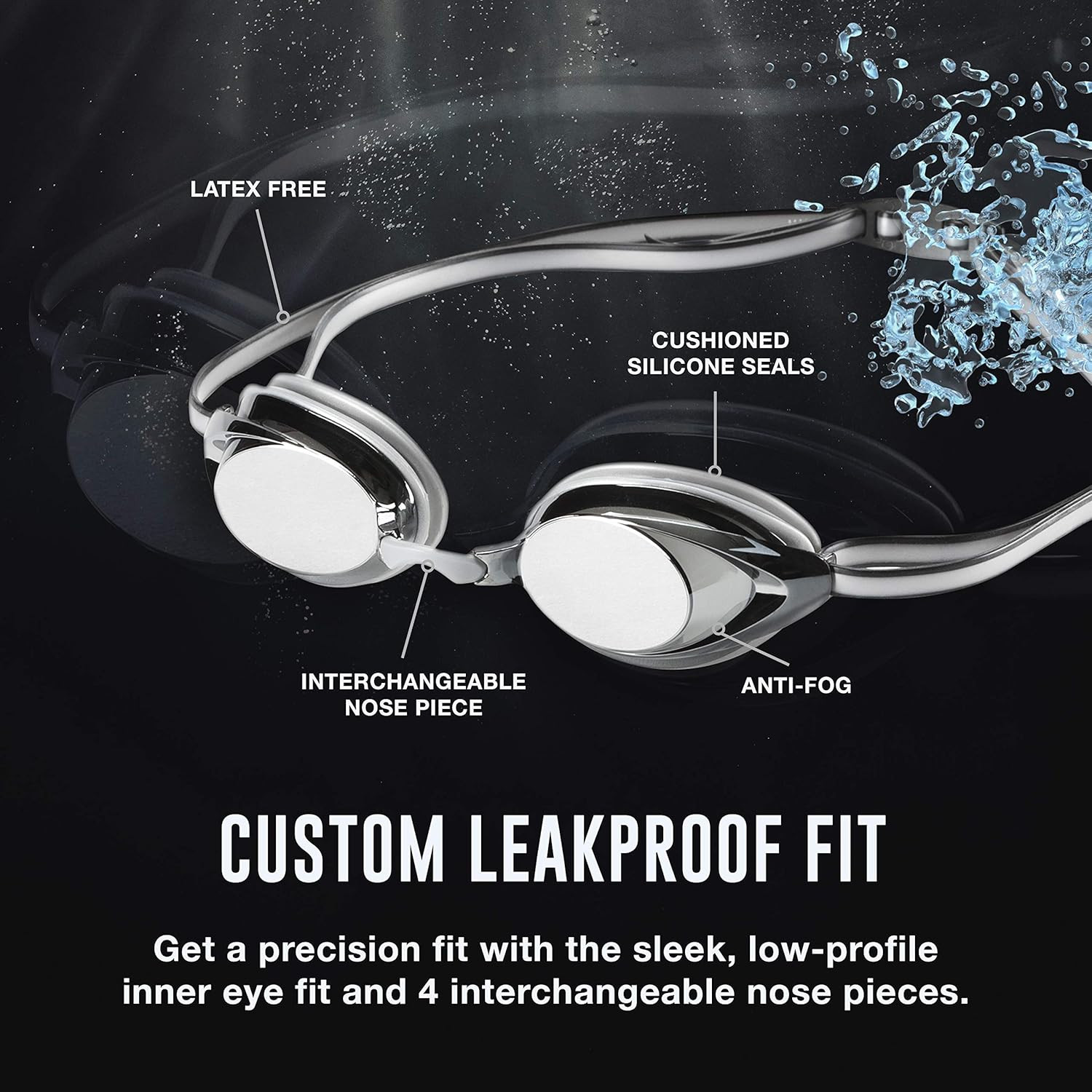 Speedo Unisex-Child Swim Goggles Vanquisher Junior