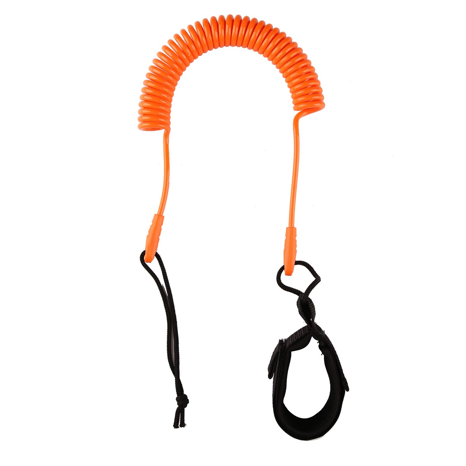 HEYTUR Coiled SUP Leash 10′ Surfboard Sup Leg Rope 10 feet, 5mm Orange
