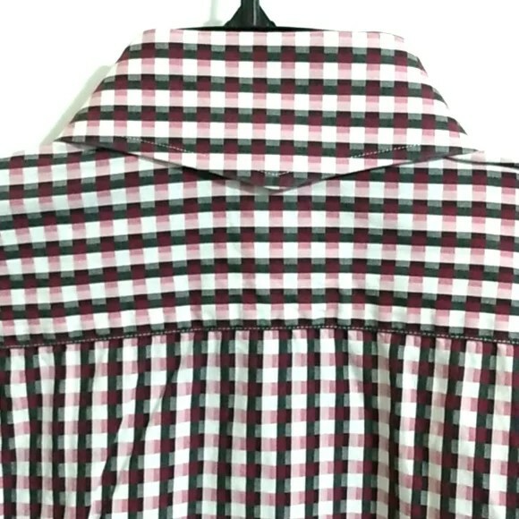 ENGLISH LAUNDRY Men’s Black and White Gingham Long Sleeve Shirt Size 16.5