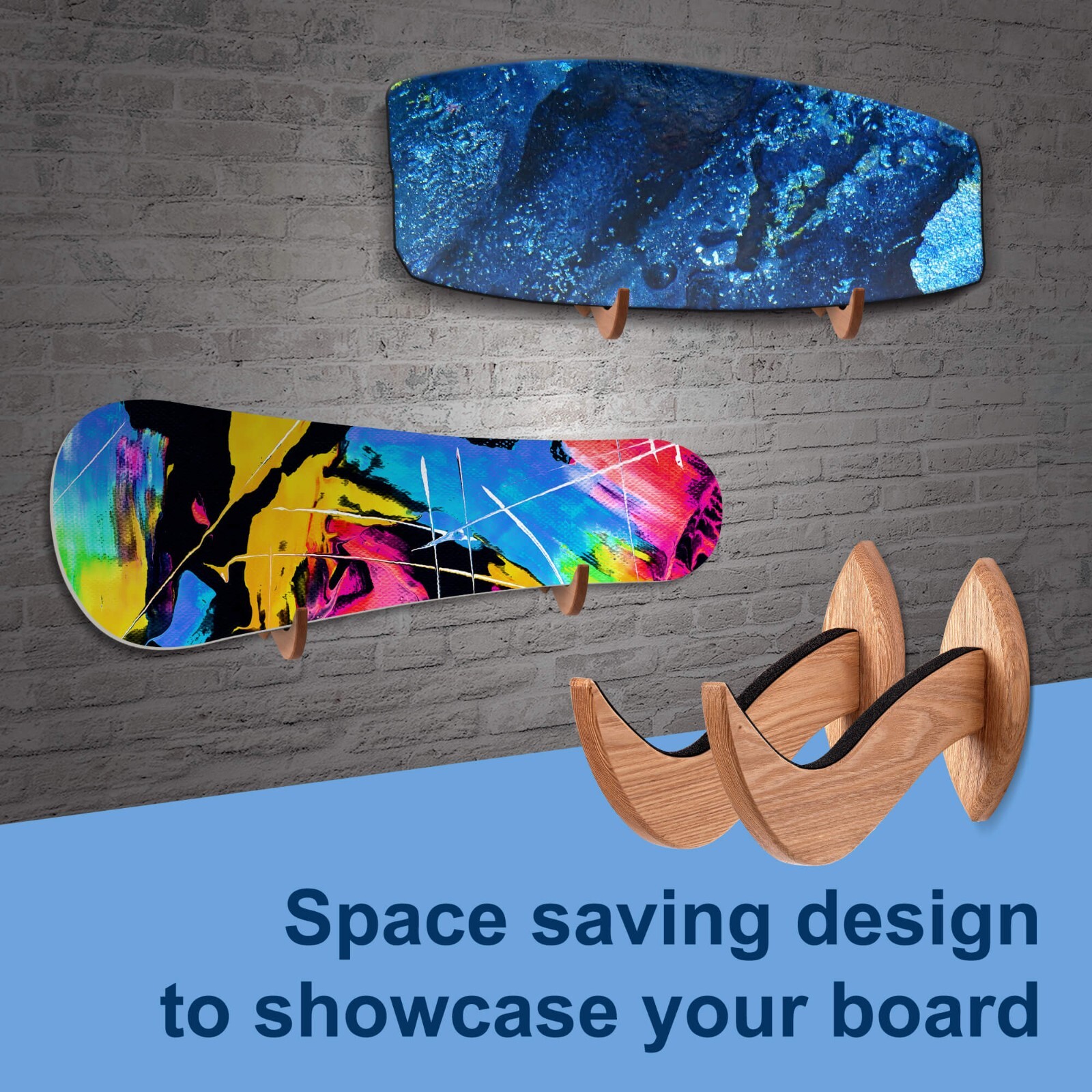 Hang 11 Surfboard Wall Mount – Surf Board Wall Hangers, Wooden Surfboard Rack