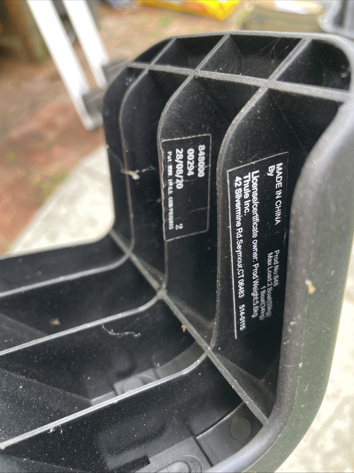 1 Pair – Thule 848 Hull-A-Port XT Kayak Carrier Roof Rack Black (Clamp Style)