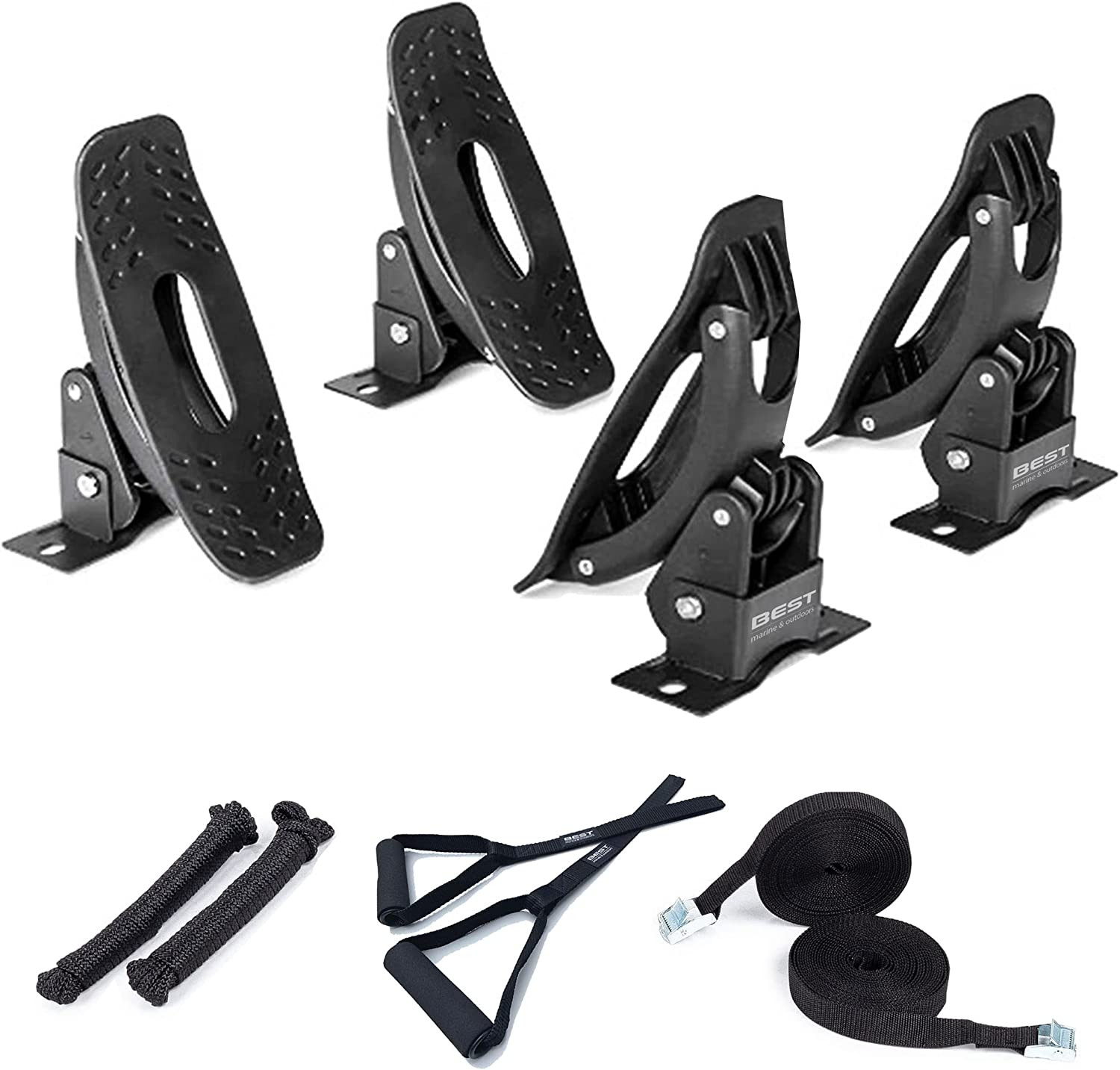 Universal Kayak Roof Rack Saddles for Cars, Trucks & SUVs – Easy Mounting!