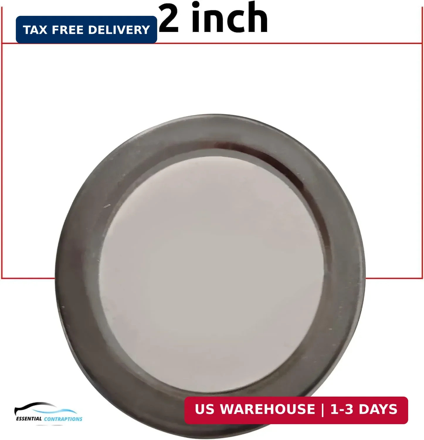Blind Spot Car Mirror 2 Pack-2 Inch Round Rear View Convex Mirrors for Cars/SUVs