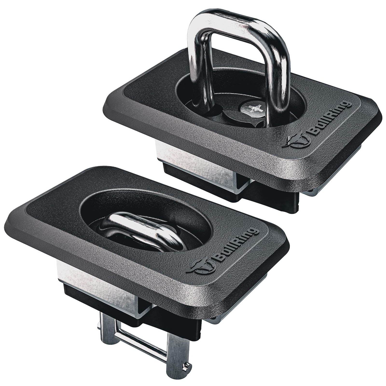 BullRing Retractable Flush-Fit Truck Bed Tie Down Anchors for RAM 1500/2500/3…
