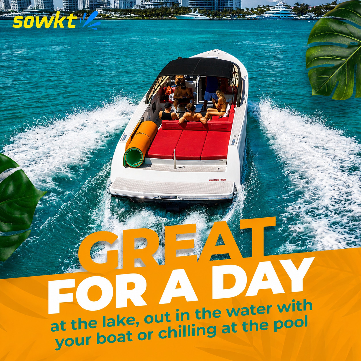 SOWKT® Premium Floating Mat for Lakes and Pools – Extra Large Lily Pads
