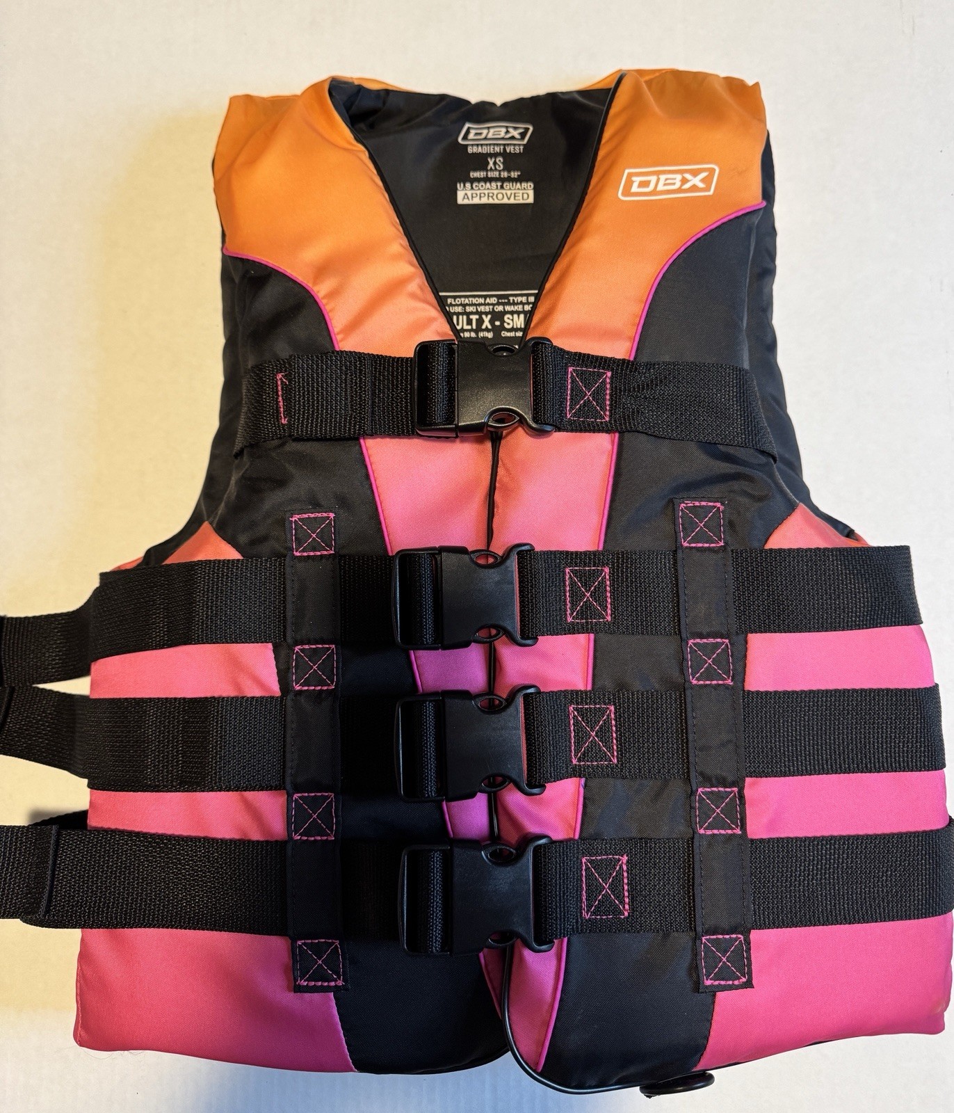 DBX Life Jacket Adult X-small U.S Coast Guard Approved