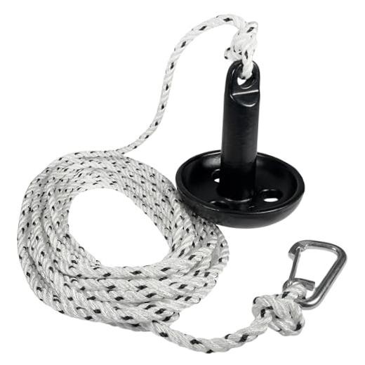 Mushroom Boat Anchor & Boat Anchor Kit, Black PVC Vinyl 5 Lb Anchor Kit