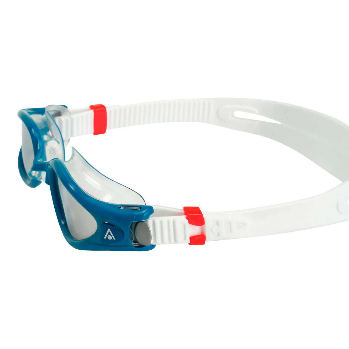 Aqua Sphere Kaiman EXO Silver Titanium Mirror Swim Goggles, Petrol/Transparent