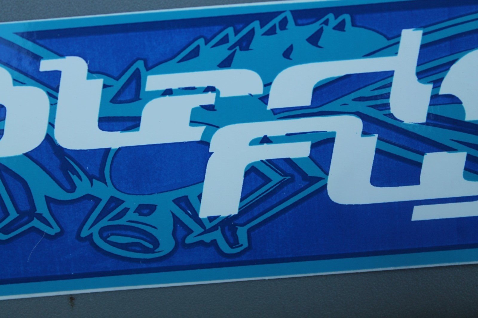 BLACK FLYS Sunglasses Blue White Punk Graffiti Fly BF3 Vintage Surfing STICKER