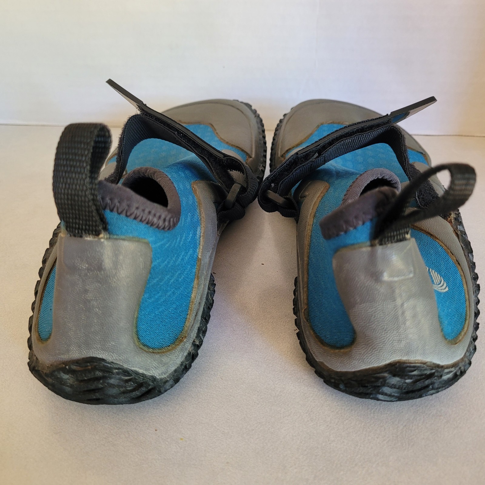 NRS Kicker Womens Water Shoes Size 9 Blue Gray Adjustable Strap Neoprene