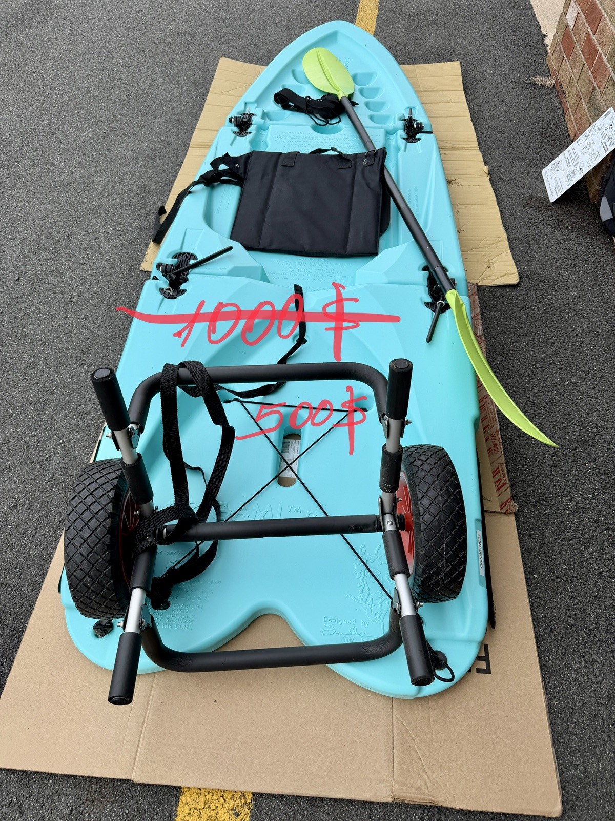 Origami Paddler Hybrid Kayak Stand Up Paddleboard Blue and Seat +CART,-pickup