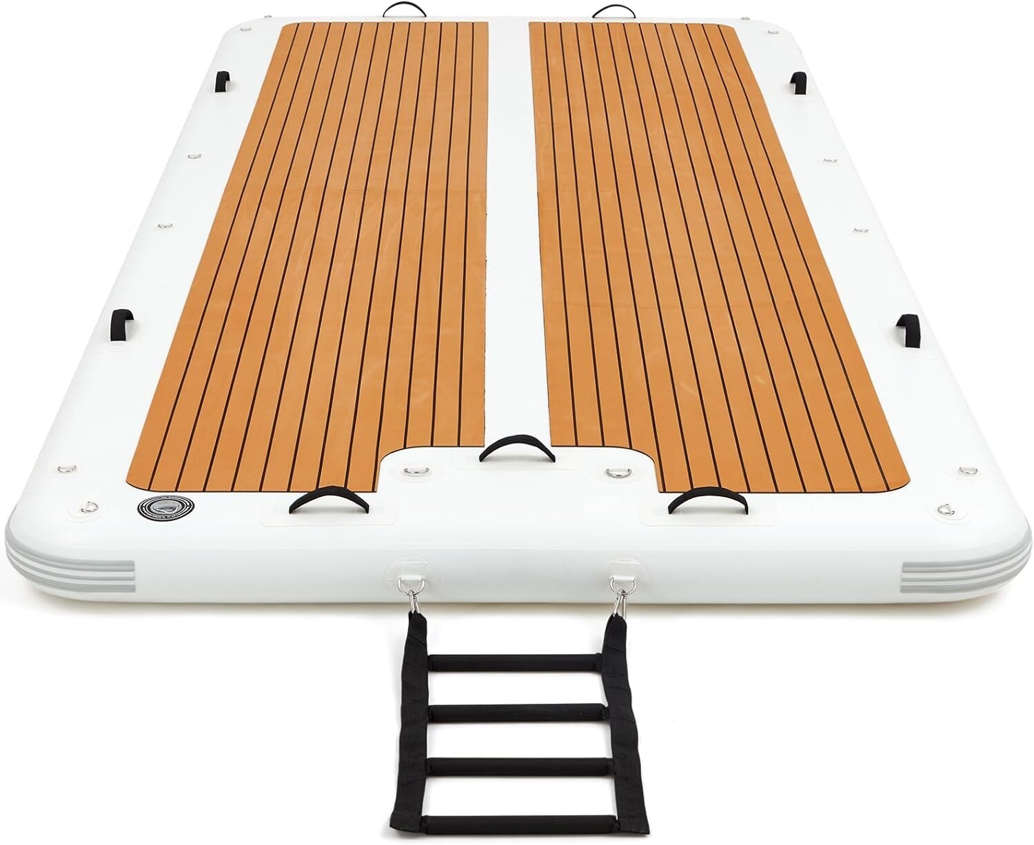 Danrelax 15’x6.5′ Inflatable Dock,Electric Pump for 1-Min Inflate, Fits 15