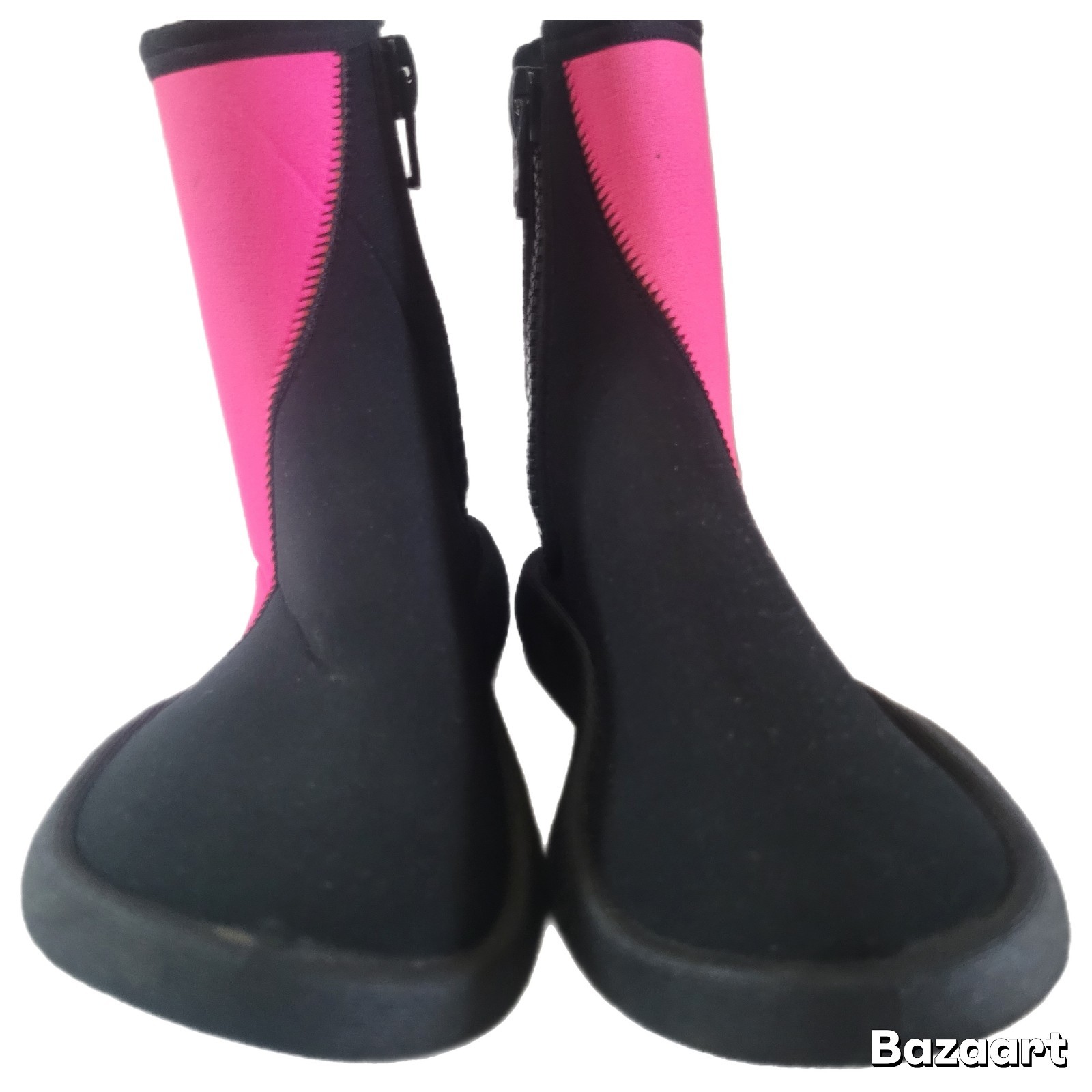 Deep See Women’s Black Neoprene Scuba Snorkel Water Reef Side Zip Boots 9