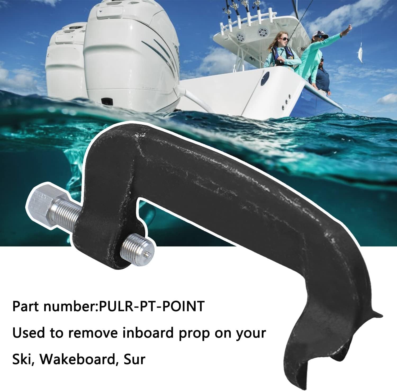 Prop Puller for Ski Wakeboard Surf Propellers, C Clamp Puller Works on 3/4” …