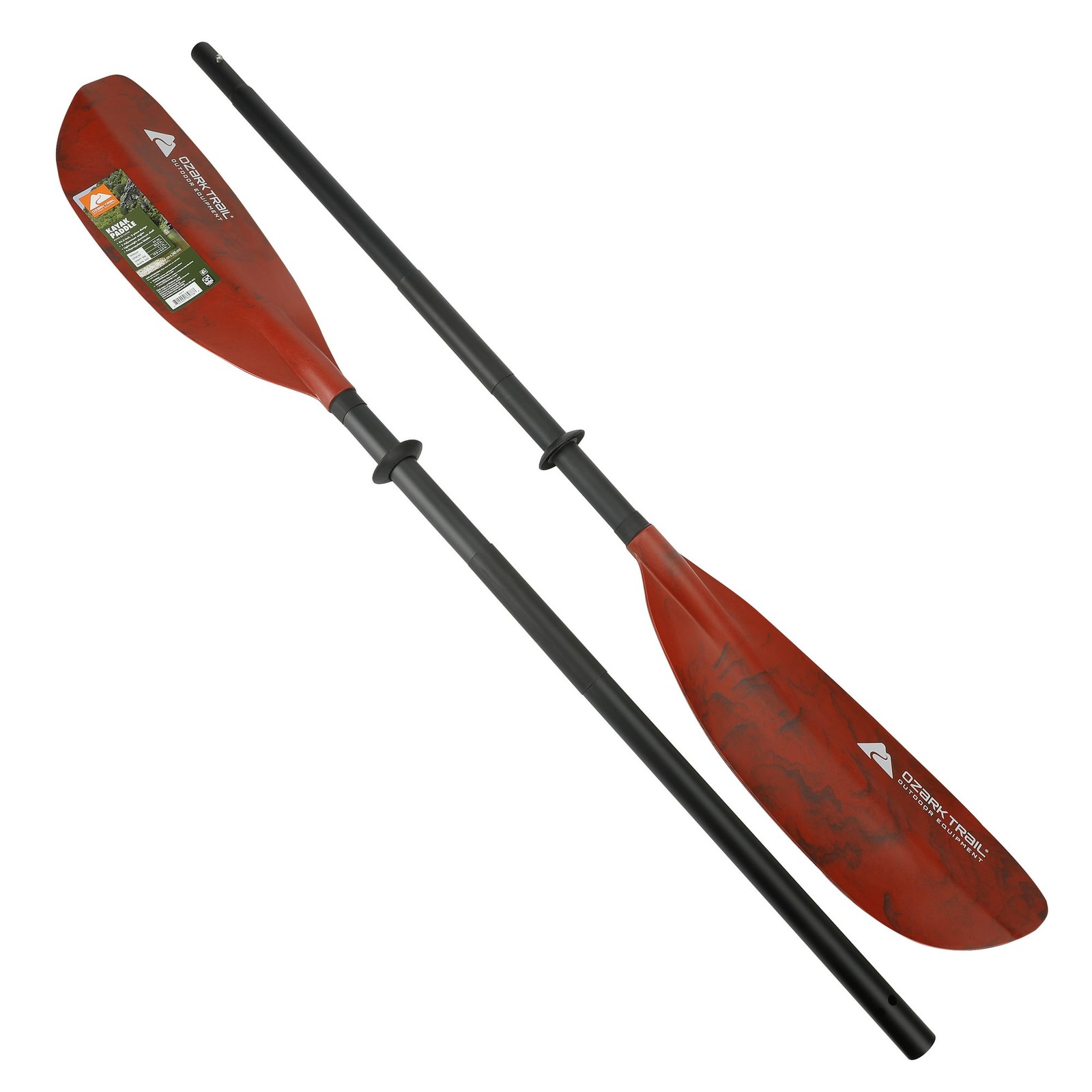 Adult Aluminum Kayak Paddle, 94.5 inch Red and Gray