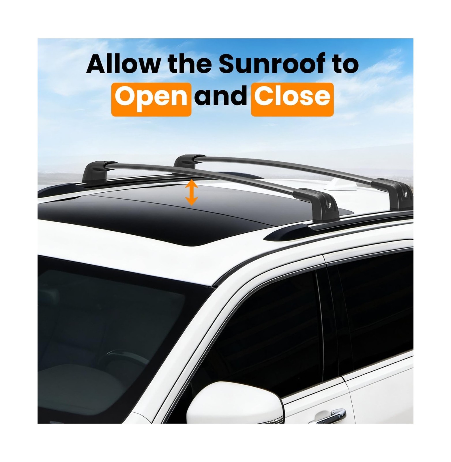 300lbs Roof Rack Cross Bars Compatible with Jeep Grand Cherokee 2011-2021 wit…