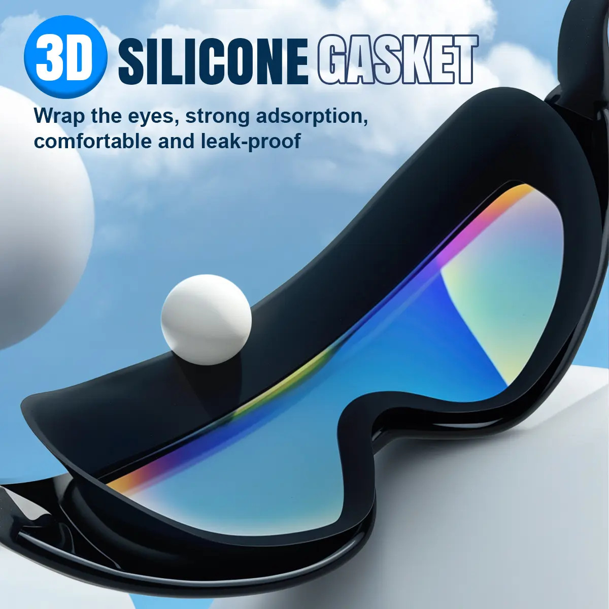 GMOX Swim Goggles 2 Pack, Wide View Anti Fog&UV Swimming Goggles for Adults