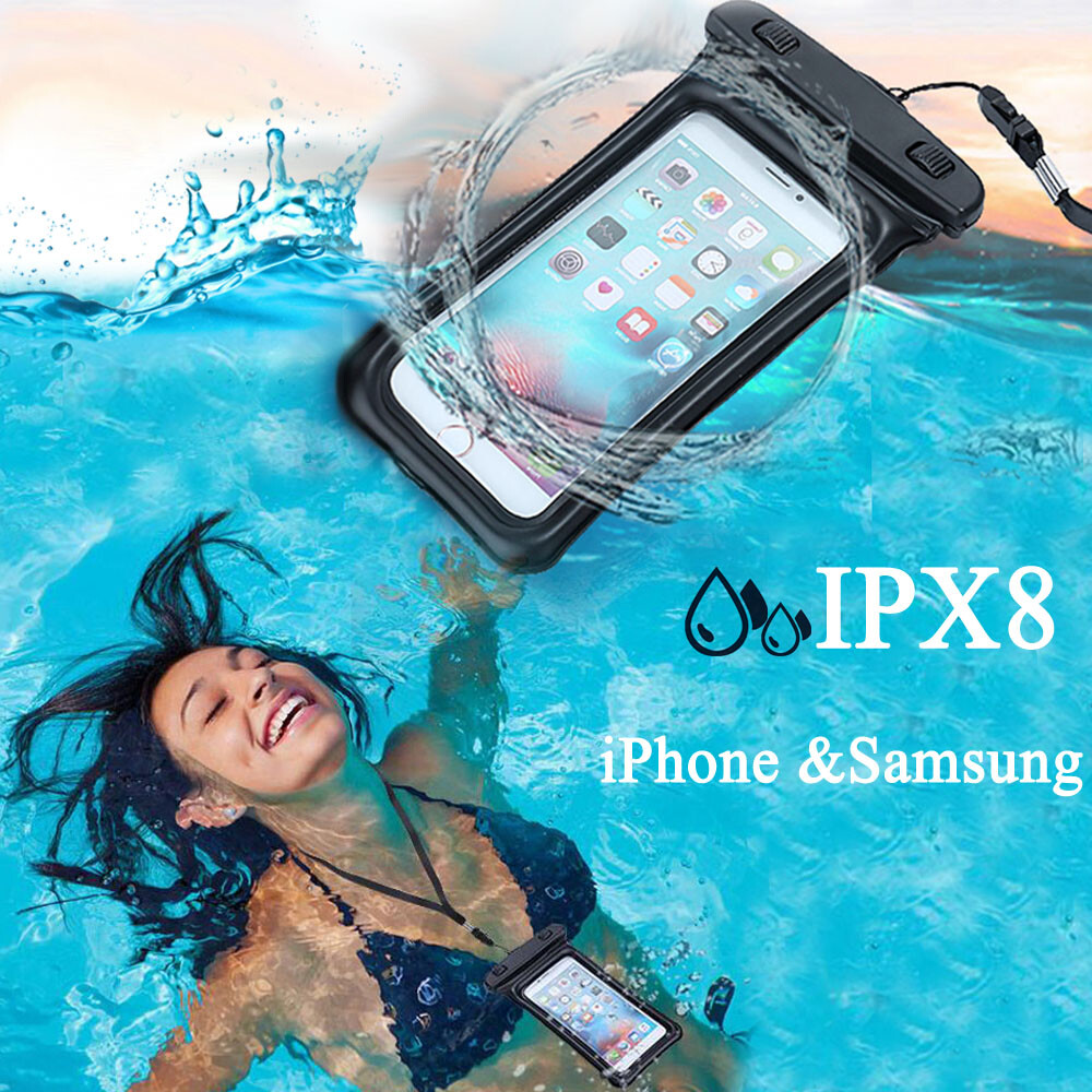 Universal Waterproof Cell Phone Pouch Floatable Underwater Case Dry Bag Landyard